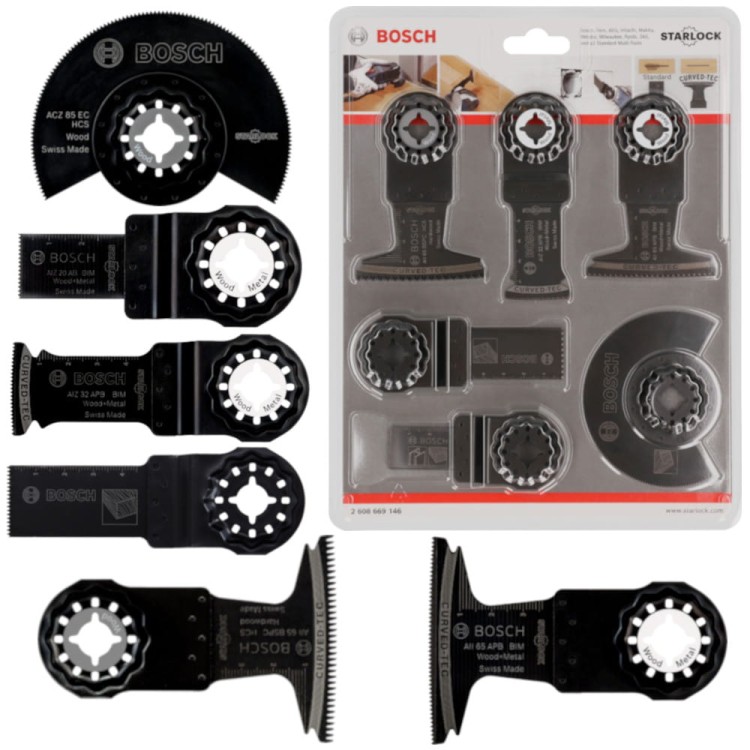 Zestaw brzeszczotów do multitool Starlock 9szt BOSCH 2608669146