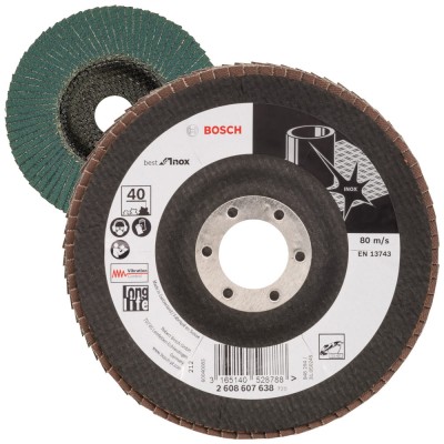 Tarcza listkowa do stali nierdzewnej 125mm gr. 40 Bosch X581 Best for Inox