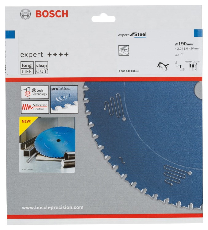 Tarcza pilarska do metalu Expert for steel Bosch