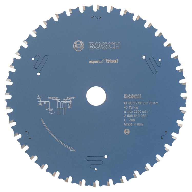 Bosch Tarcza pilarska do metalu 190x20x2,0mm