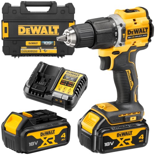 Wiertarko wkrętarka udarowa 18V XR 68Nm aku 2x 4,0Ah DeWalt DCD100YM2T