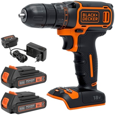 Wiertarko wkrętarka 18V 2x 1,5Ah 30Nm Black Decker BDCDC18B