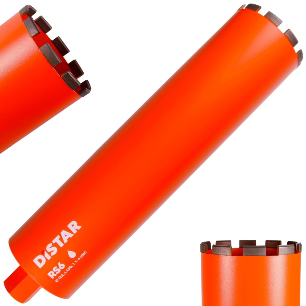 Wiertło diamentowe DDS-W 122x450mm 1 1/4 UNC DLD 122 RS6 Distar