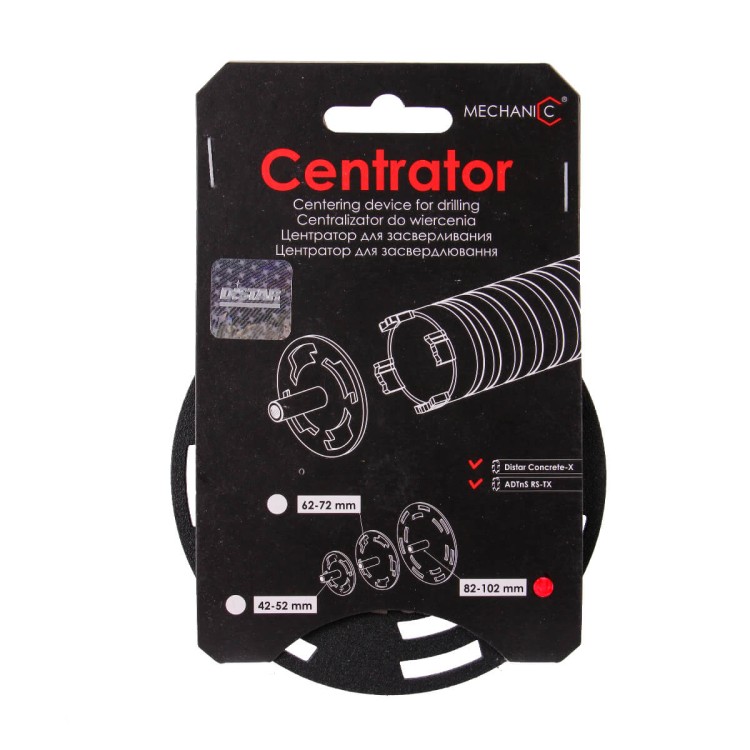 Centrator do otwornic wierteł koron 82/102