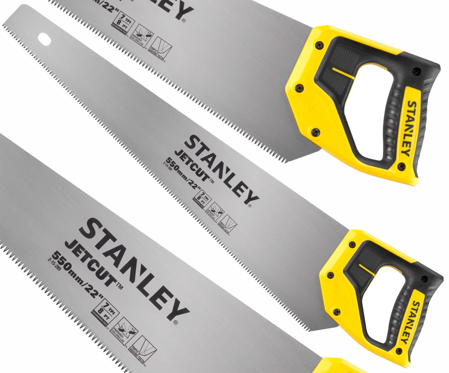 Piła ręczna JetCut do drewna 550mm/22" 7TPI 8PT Stanley 2-15-289