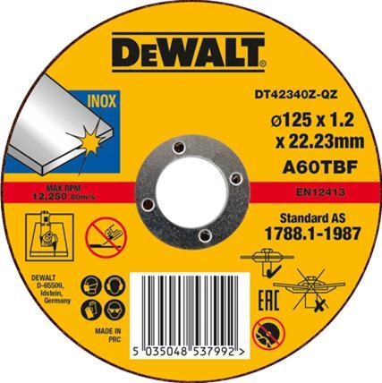  DEWALT DT42340Z tarcza do metalu INOX 125 x 1,2 mm
