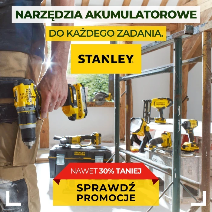 Promocja na elektronarzędzia Stanley V20