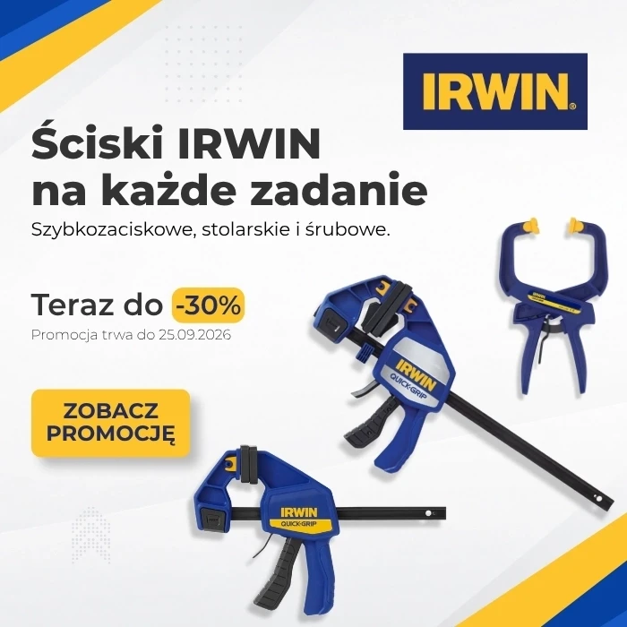 Ściski IRWIN promocja baner