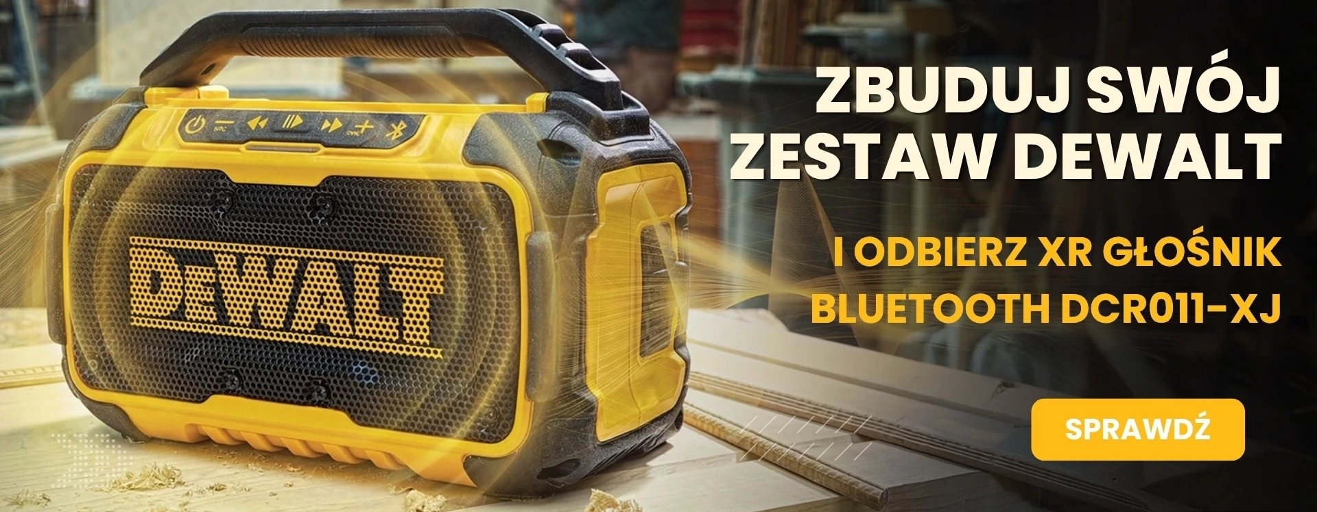 Promocja na głośnik DeWALT