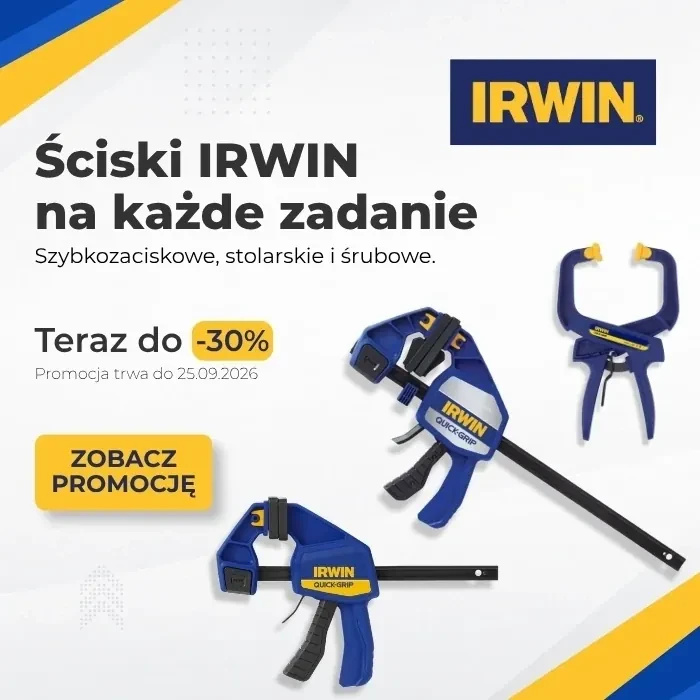 Ściski IRWIN promocja baner
