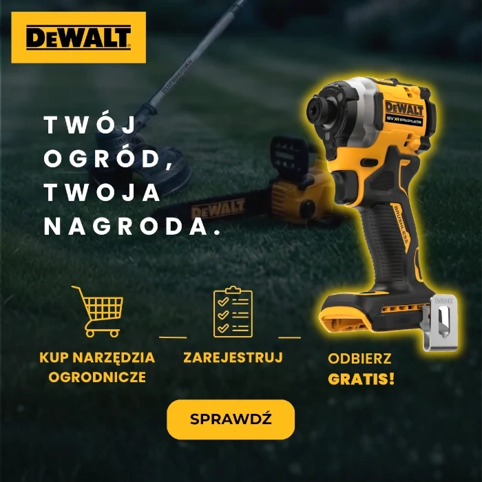 Kup zestaw narzędzi ogrodowych DeWALT i zgarnij GRATIS!