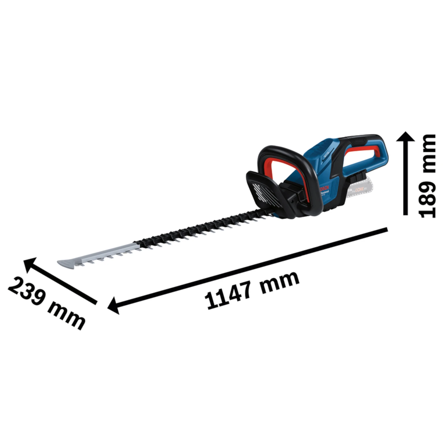 Nożyce do żywopłotu akumulatorowe 18V 60cm body Bosch GHE 18V-60