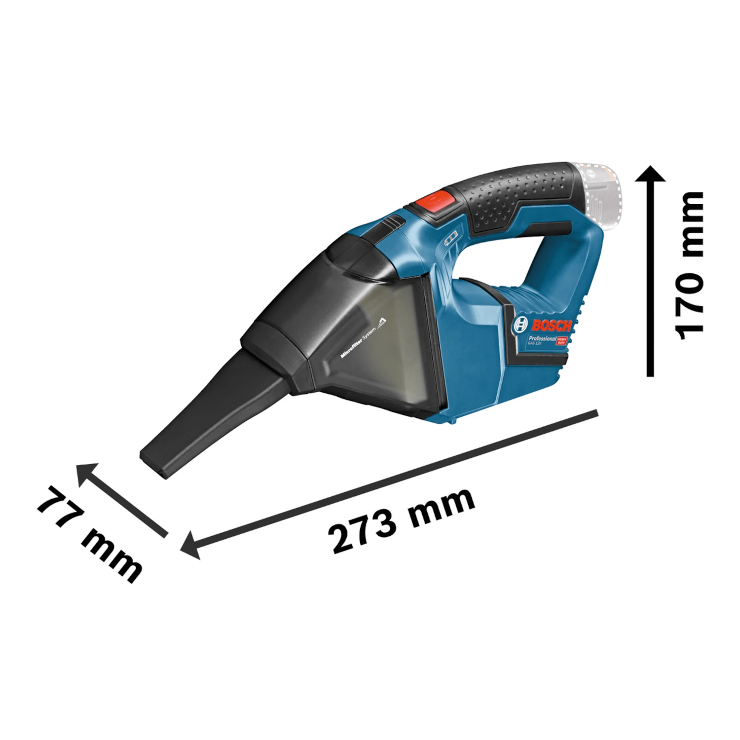 Odkurzacz ręczny akumulatorowy 12V body BOSCH 06019E3000
