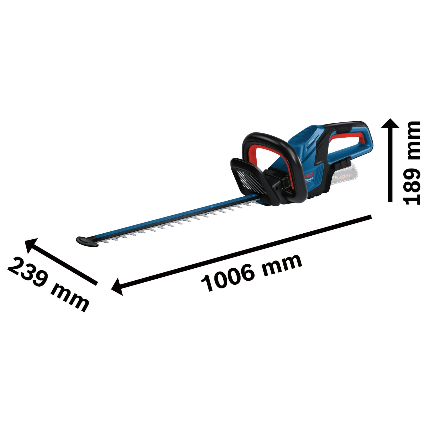 Sekator akumulatorowy 18V 50cm body GHE 18V-50 II Bosch