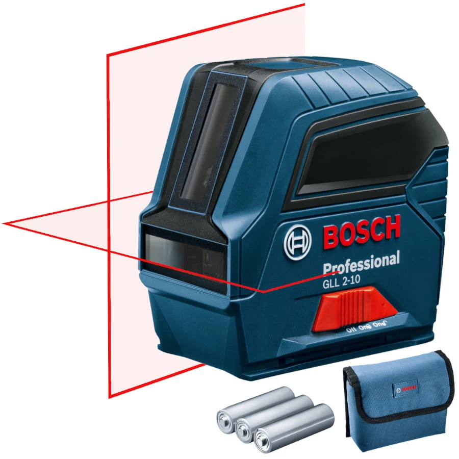 BOSCH GLL 2-10 Laser liniowy czerwony 10m + etui 