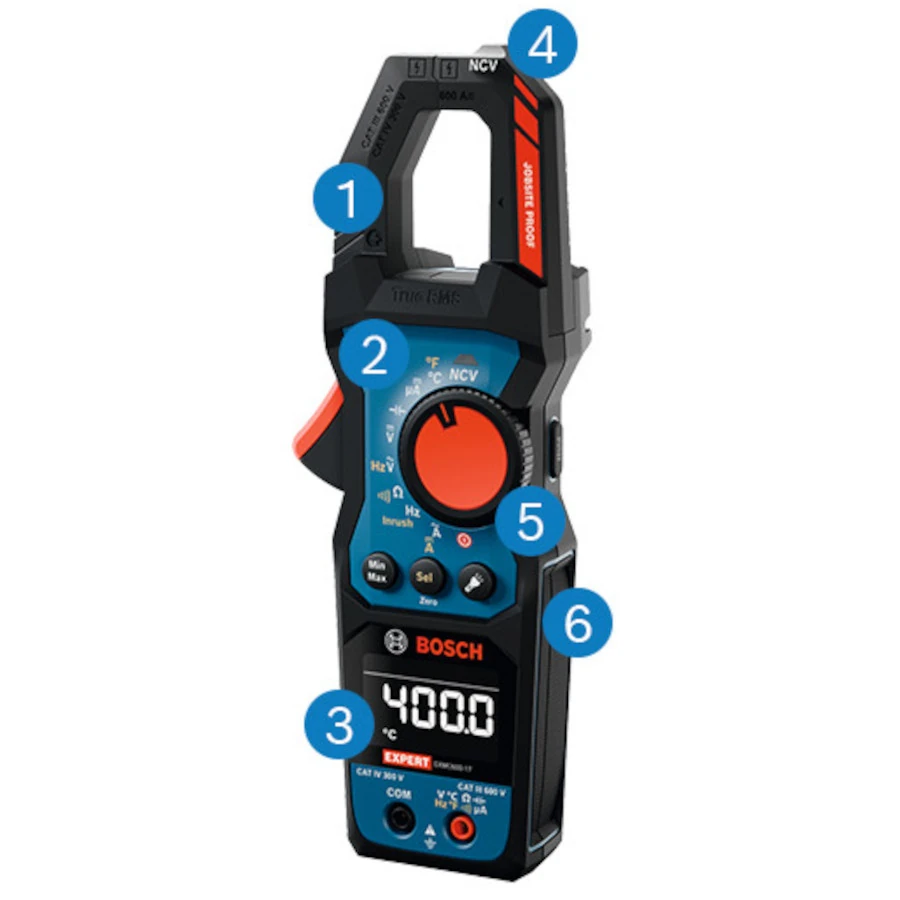 zalety miernika cęgowego Bosch EXPERT EXMC600-17