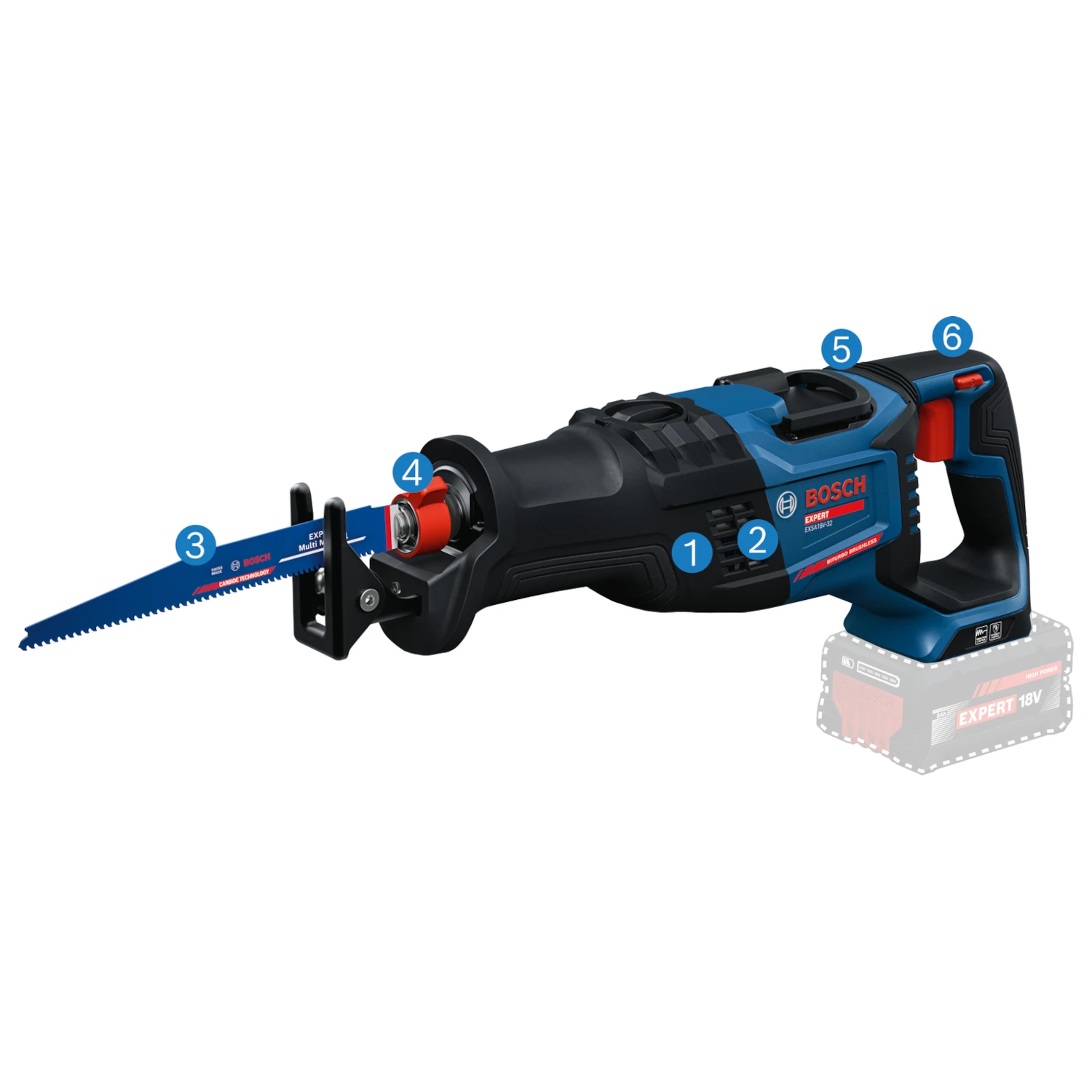 zalety piły szablastej Bosch EXPERT EXSA18V-32 