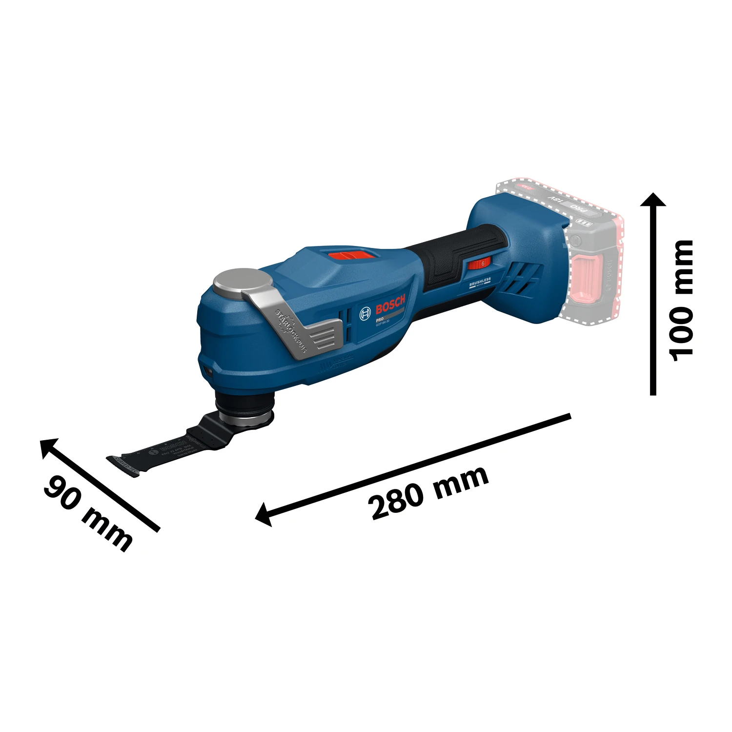 Szlifierka wielofunkcyjna akumulatorowa 18V PRO GOP18V-30 Bosch 06018G3001