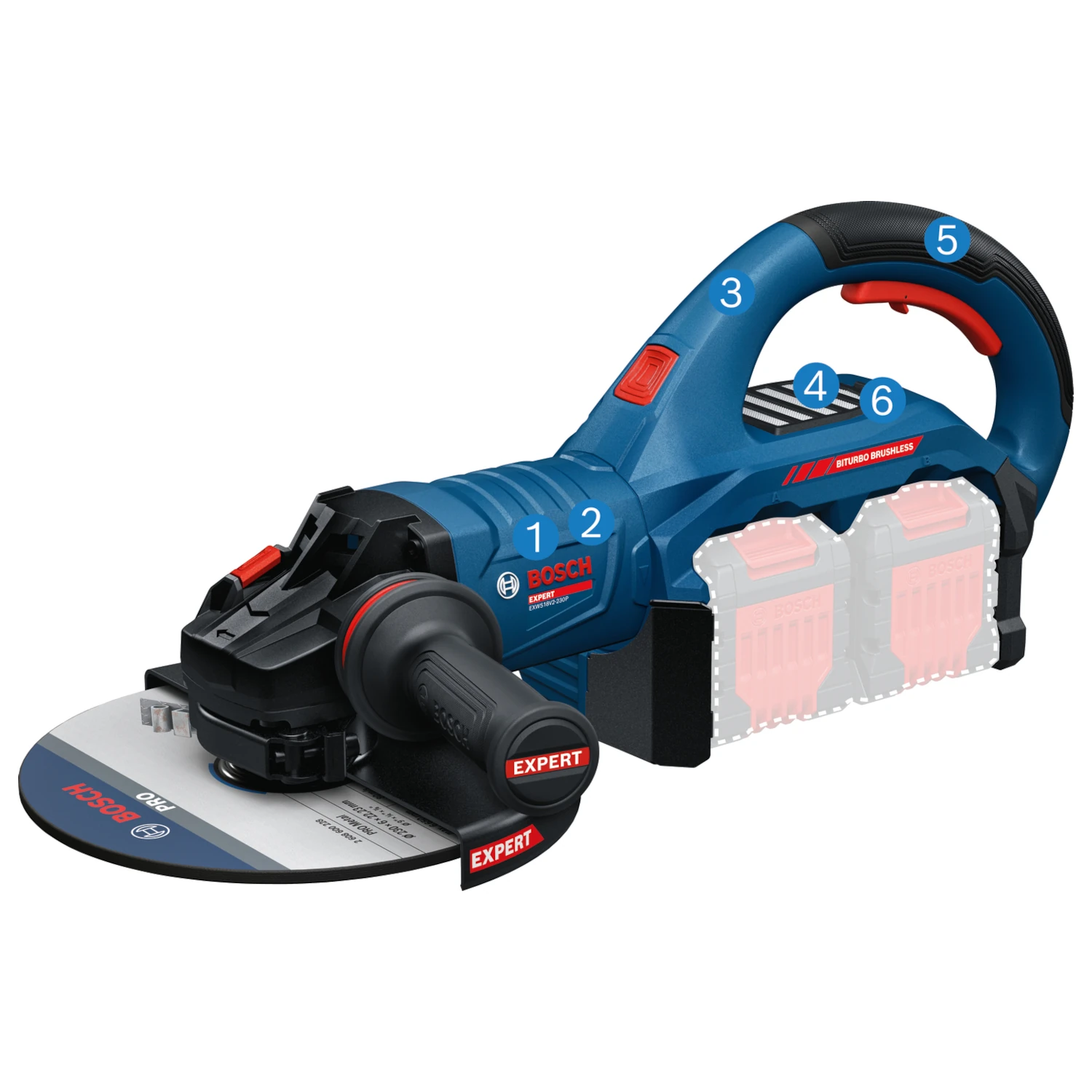 zalety szlifierki kątowej Bosch EXPERT EXWS18V2-230P