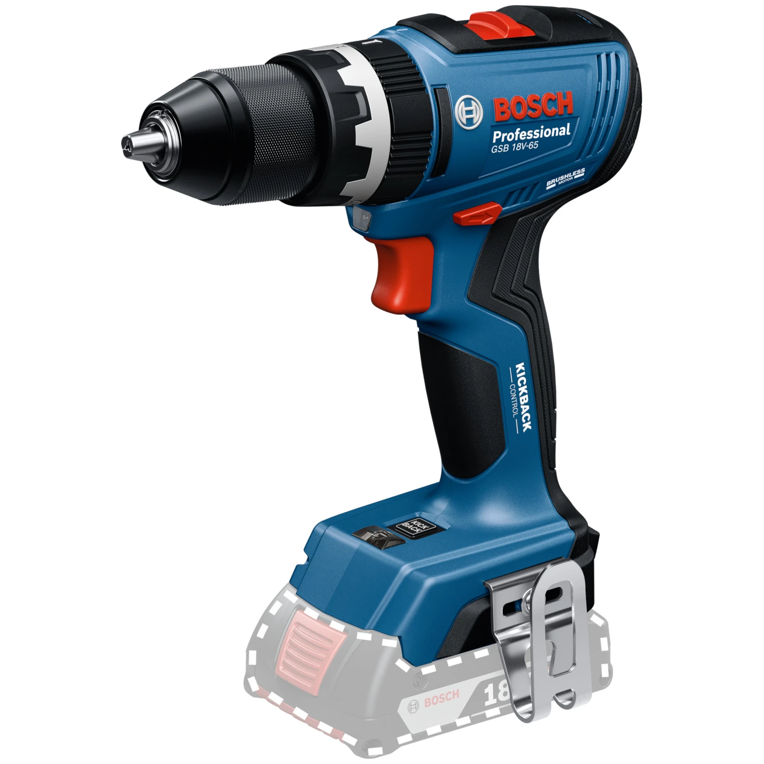 Wiertarko-wkrętarka udarowa 18V 65Nm BOSCH GSB 18V-65