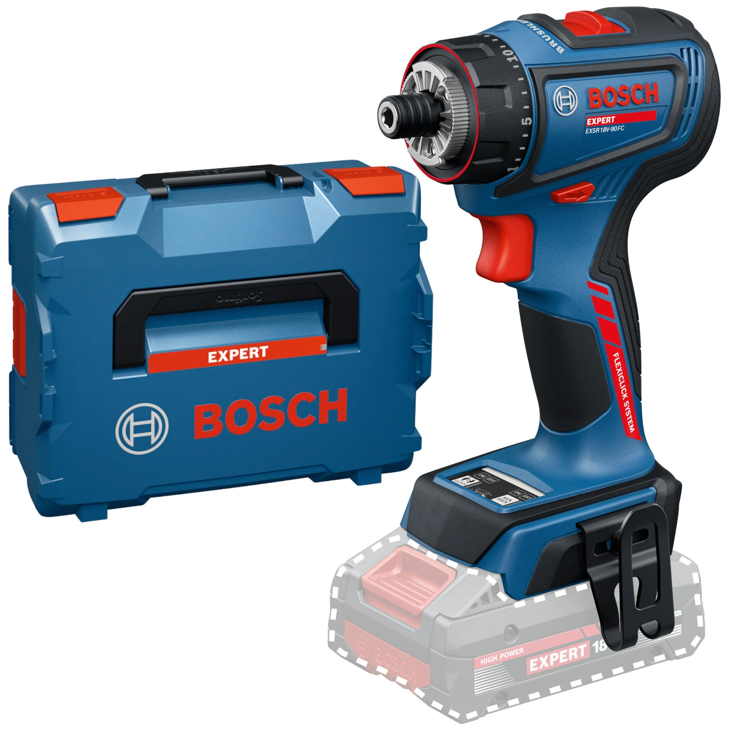Wiertarko-wkrętarka 18V Bosch EXPERT EXSR18V-90FC L-BOXX 136