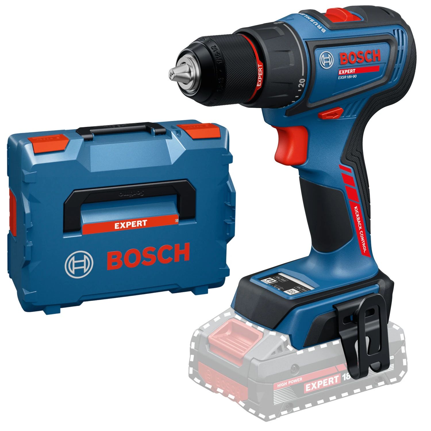 Wiertarko-wkrętarka akumulatorowa Bosch EXPERT EXSR18V-90
