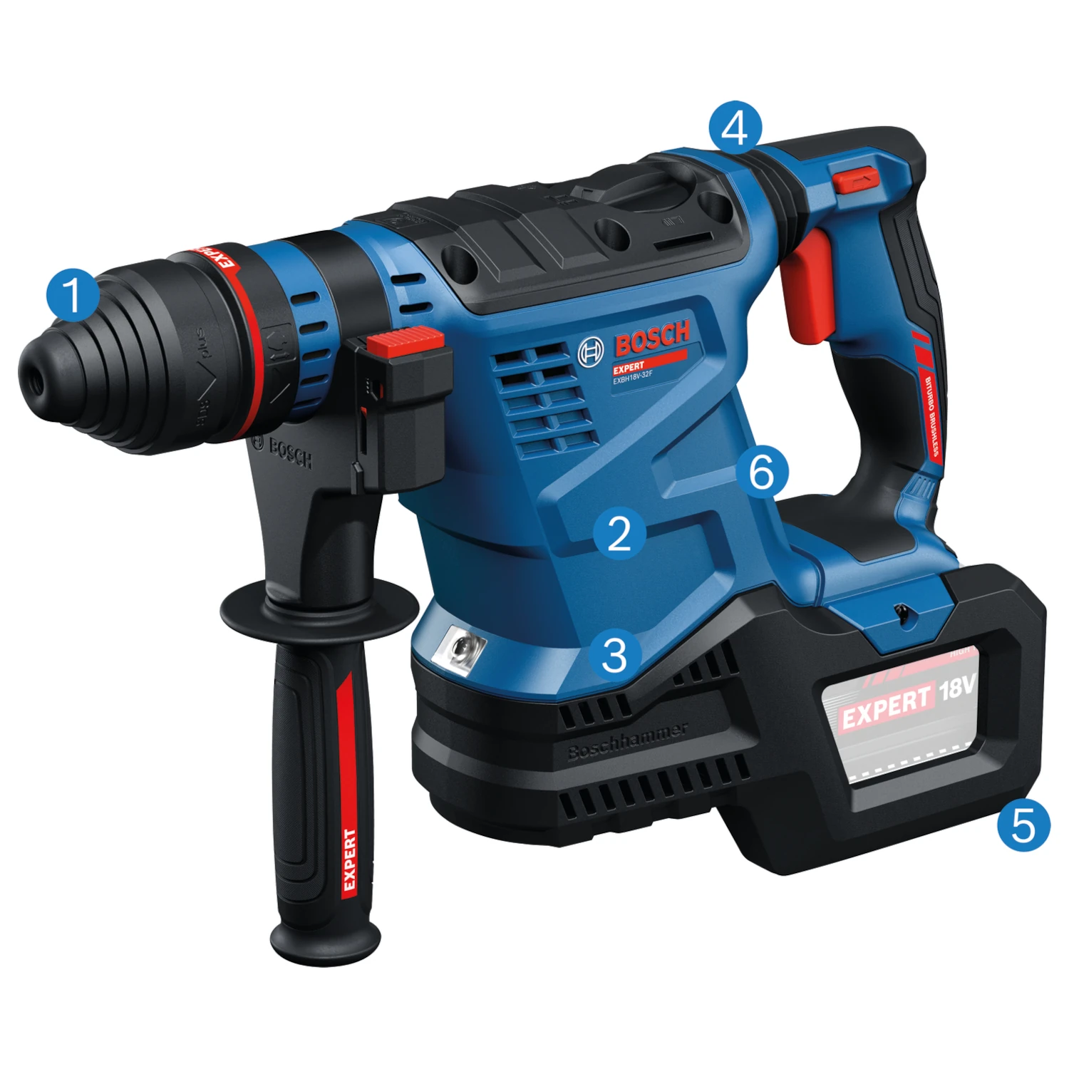 zalety młota udarowego Bosch EXPERT EXBH18V-32F
