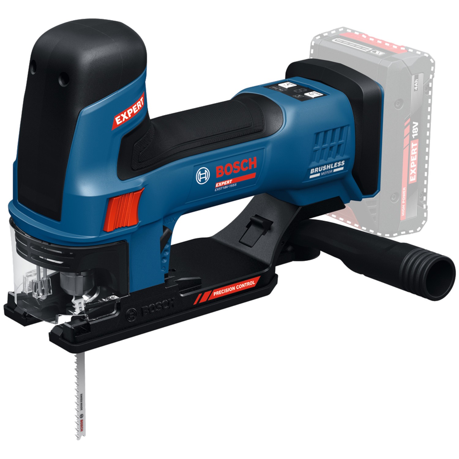 Bosch EXPERT EXST18V-155S Wyrzynarka 18V 26mm z rękojeścią prostą