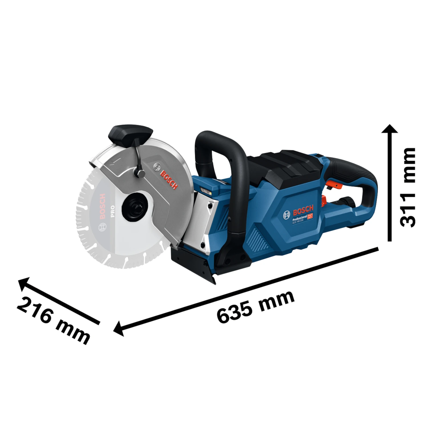 Przecinarka do betonu stali 18V akumulatorowa body BOSCH 06013B0000