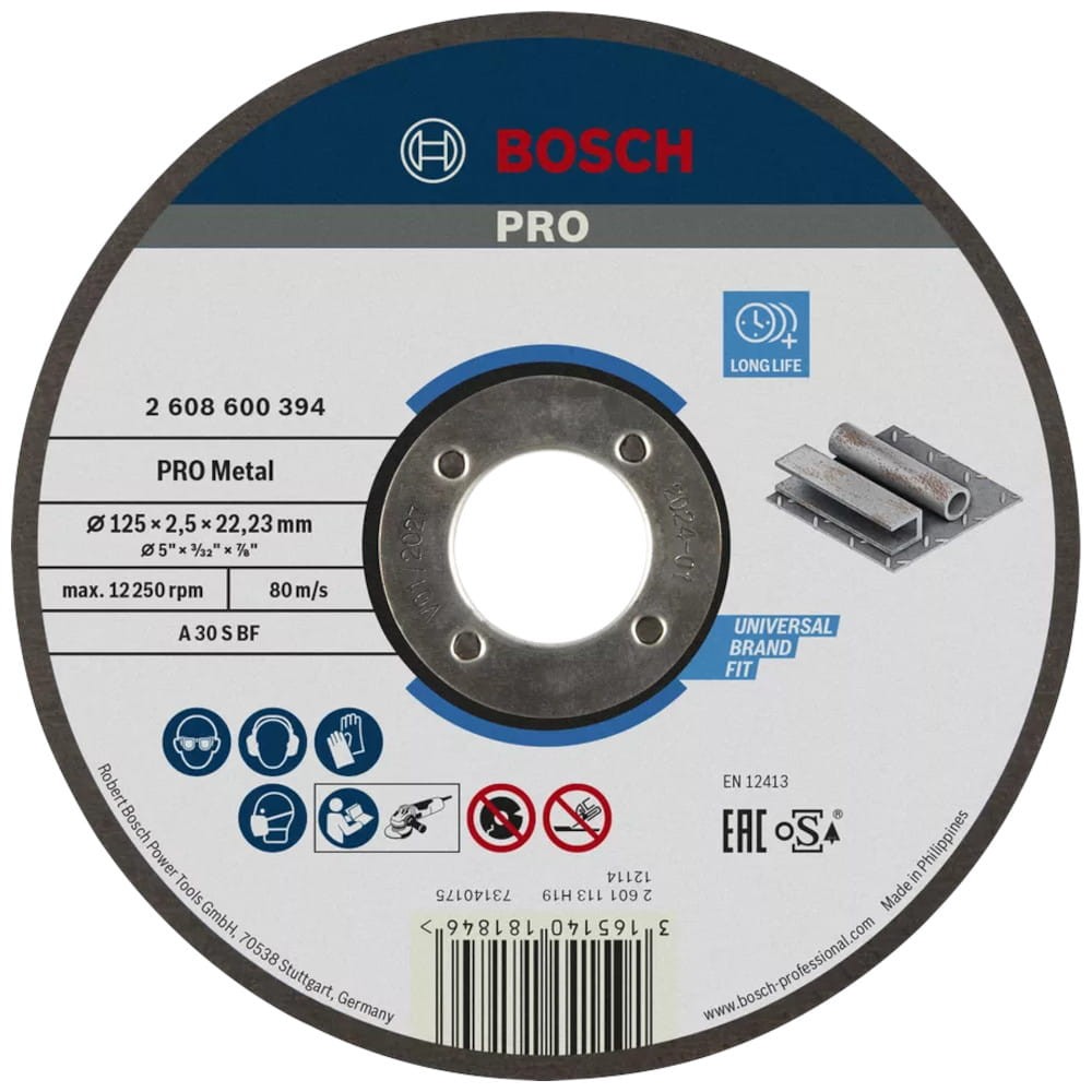 BOSCH Pro Metal Korundowa tarcza tnąca do metalu 125mm