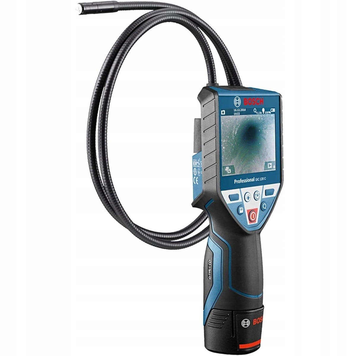BOSCH GIC 120C Kamera inspekcyjna aku 2Ah ładowarka L-Boxx microSD 4GB