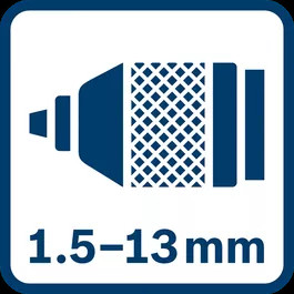 Bosch - Metalowy uchwyt 1,5 – 13,0 mm
