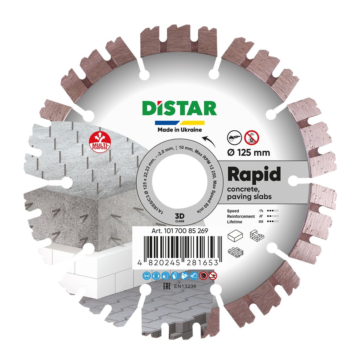 DISTAR Rapid Tarcza do cięcia betonu 125mm