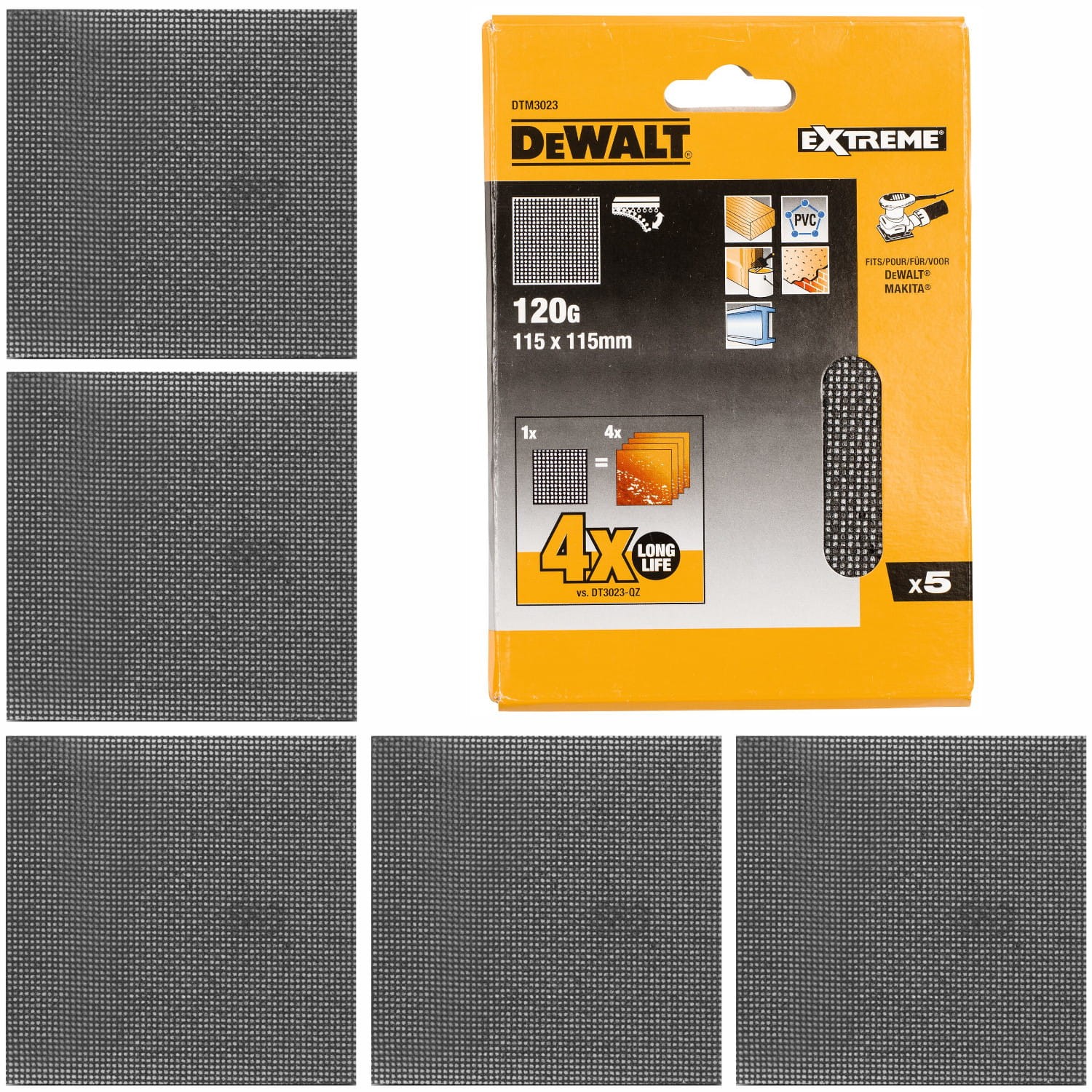 DeWALT DTM3023 Siatka ścierna do drewna metalu PCV