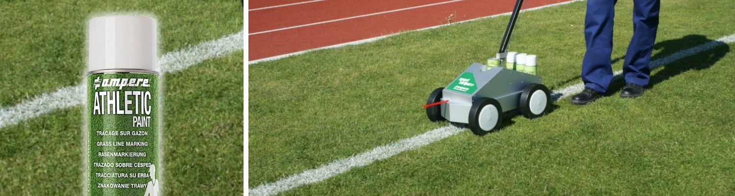 Farba do malowania linii na murawie 1x 500ml biała Ampere Athletic Paint