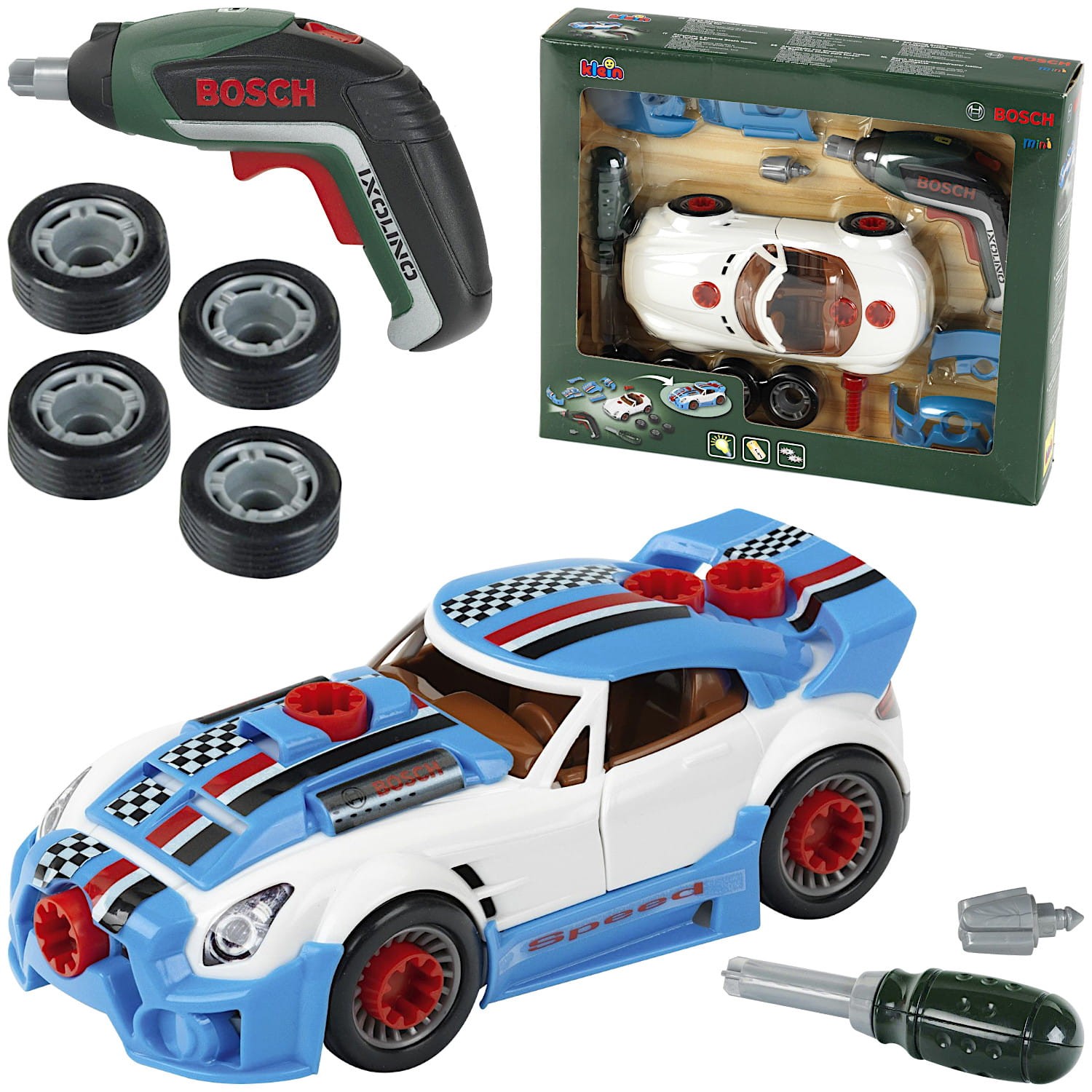 KLEIN 8630 Samochód do tuningu z wkrętarką Bosch Ixolino II