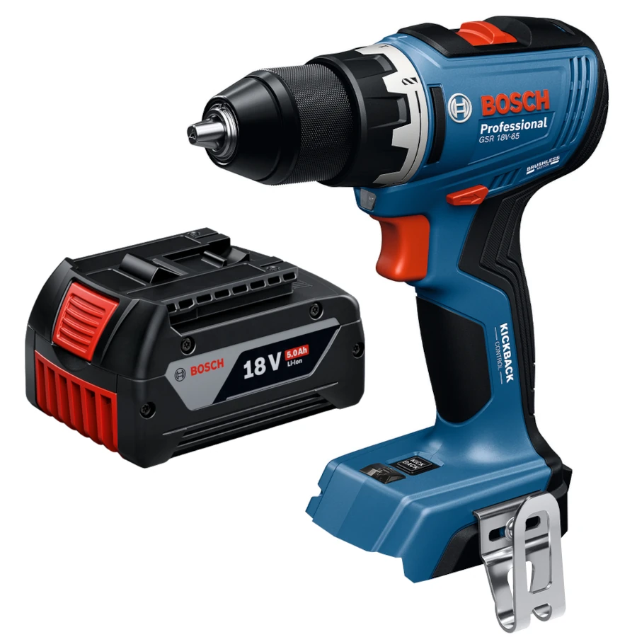 Wiertarko-wkrętarka akumulatorowa GSR 18V-65 18V 63nm BOSCH + aku 5Ah
