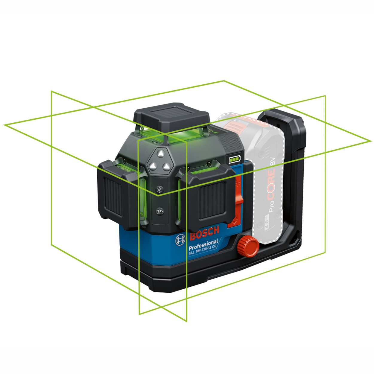 Laser krzyżowy BOSCH GLL 18V-120-33 CG
