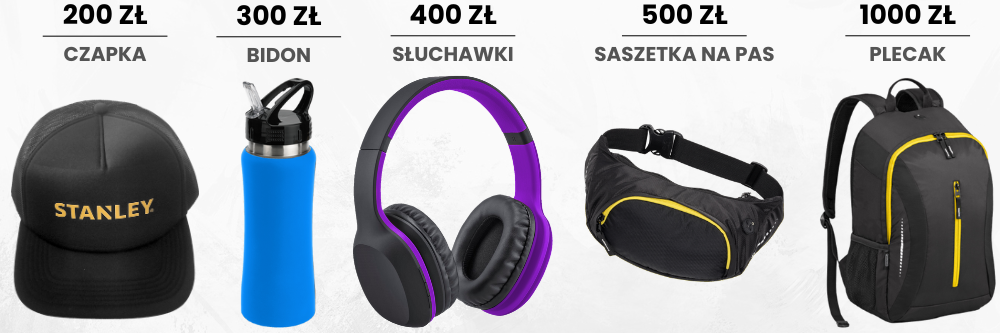 Promocja "Kupuj narzędzia Stanley i odbieraj nagrody!" - nagrody