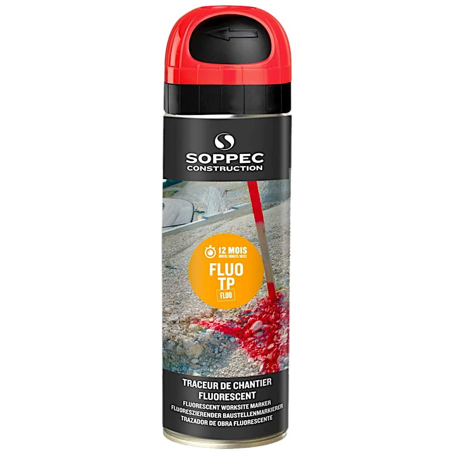 SOPPEC FLUO T.P. Farba do znakowania czerwona 500 ml