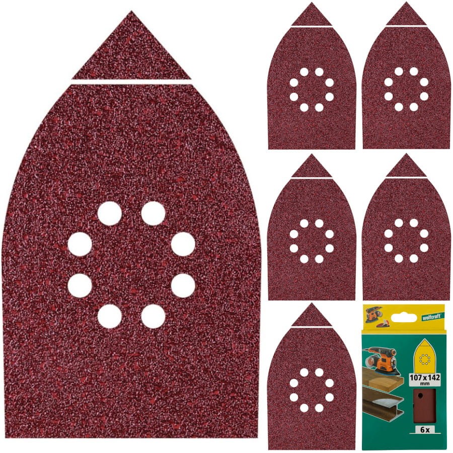 Wolfcraft 1793000  Papier ścierny multi gradacja