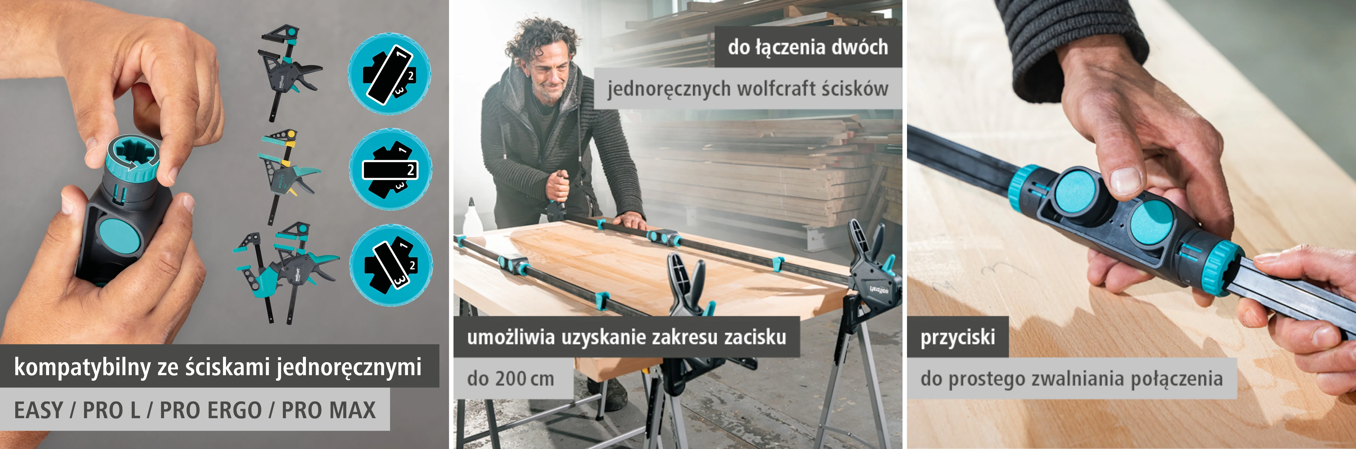 Adapter co ścisków Wolfcraft 3039000
