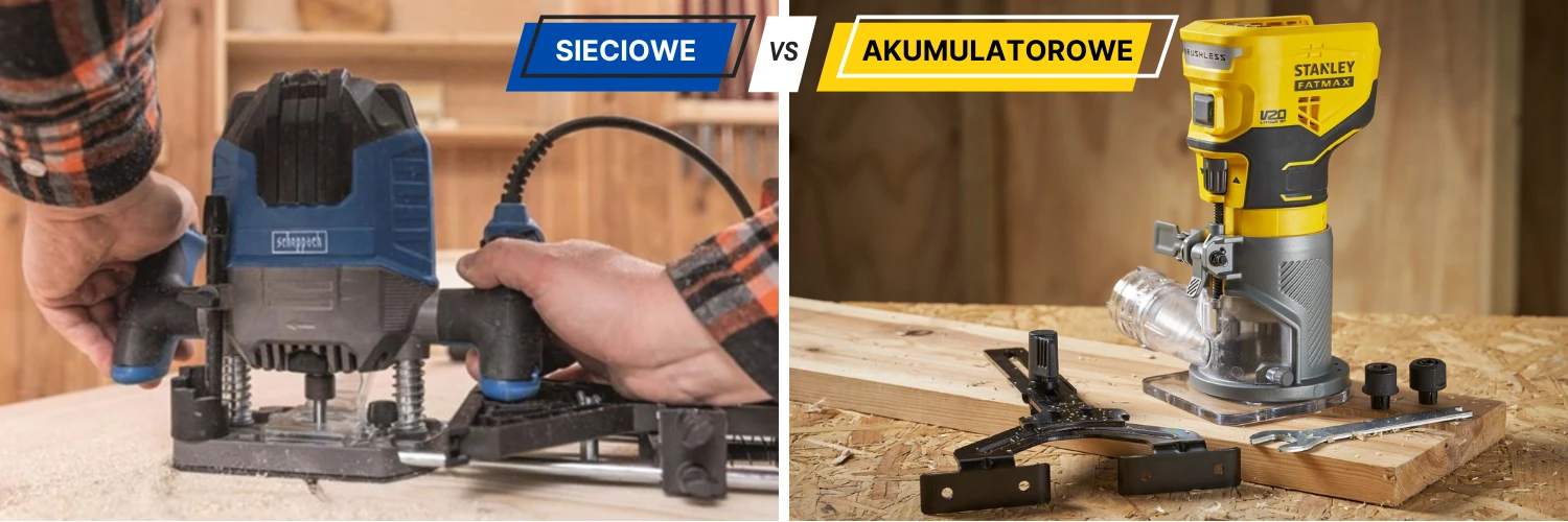 Frezarka górnowrzecionowa sieciowa a akumulatorowa