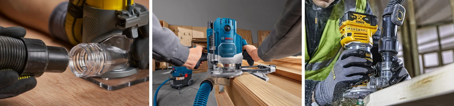 System odsysania pyłu w frezarkach górnowrzecionowych