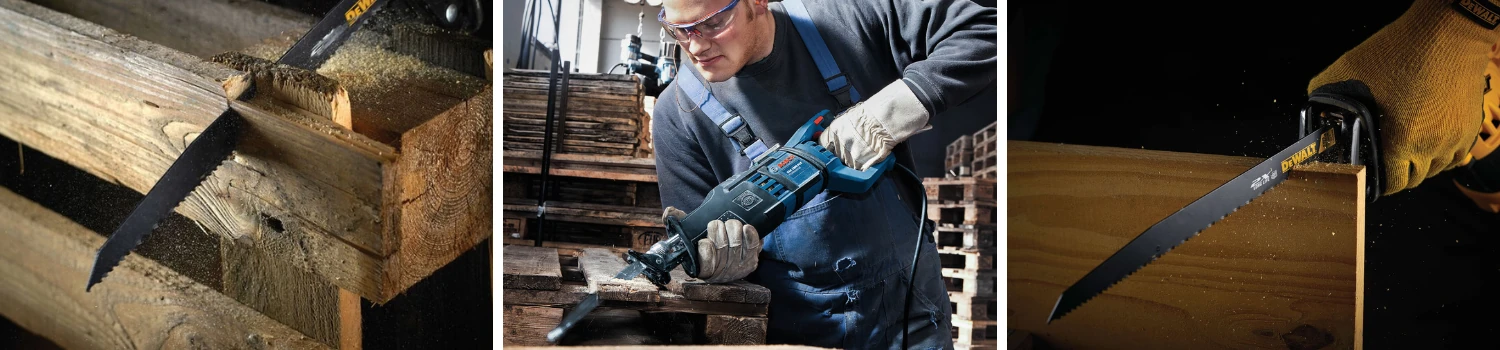 Brzeszczoty do piły szablastej do drewna