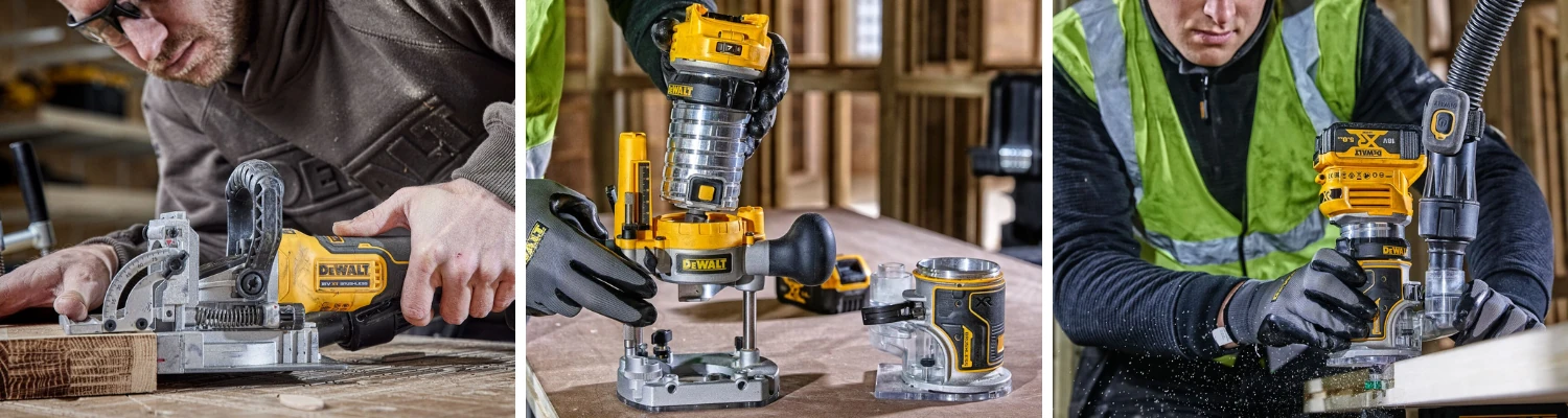 Frezarki akumulatorowe DEWALT