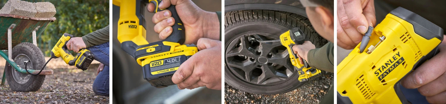 Kompresor akumulatorowy 11bar/pistolet "body" Stanley SFMCE521B