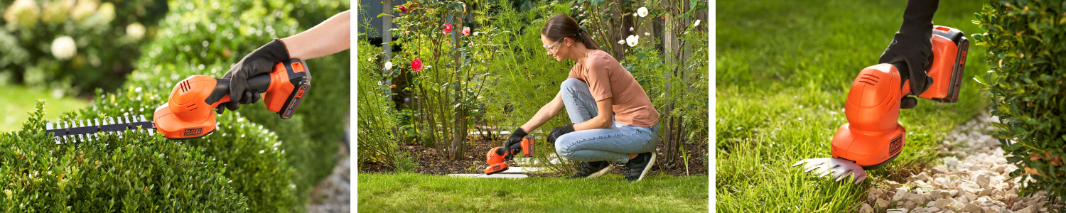 BLACK DECKER BCSS18B Nożyce do żywopłotu i trawy 18V