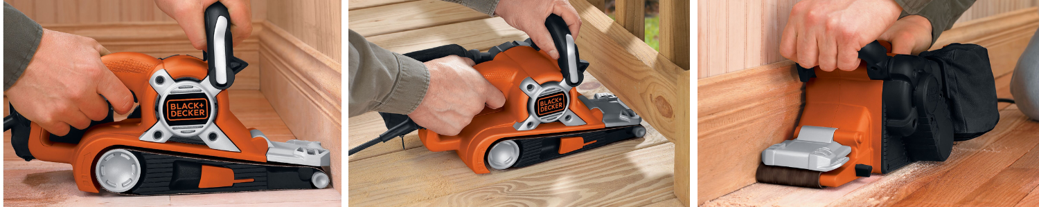 BLACK DECKER KA88 Szlifierka taśmowa sieciowa 720W
