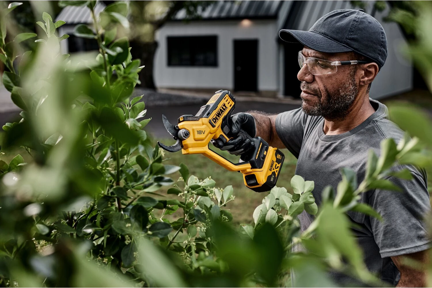 Zastosowannie sekatora akumulatorowego marki DeWalt